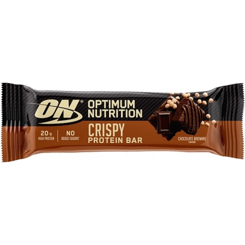 Optimum Nutrition Crispy Protein Bar 65 g - šokolaadi brownie
